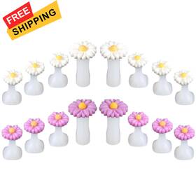 Brand Hpmjz 714763 Silicone Flower Toe Spacers 16 Pcs Daisy Separators Cute Toes Dividers