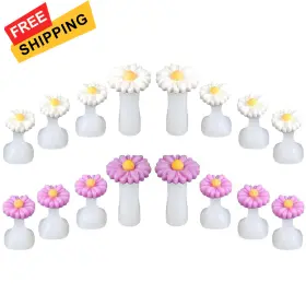 714763 Brand Hpmjz Silicone Flower Toe Spacers 16 Pcs Daisy Separators Cute Toes Dividers
