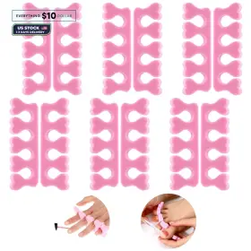 639153 Brand Piriuuo 12 Pcs Sponge Toe Separators For Pedicure Soft Foam