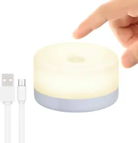 Brand Rtsu 703363874201 Baby Night Light Rechargeable Mini Touch Wireless Led White