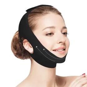 Brand Rushforward 748305913884 Jawline Shaper Chin Strap For Sleeping Reusable V-line Mask M Black