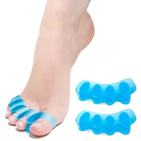 Brand Wernokle 795816641706 Toe Separator -silicone Big Corrector - Relieves Foot Pain Hammer Blue