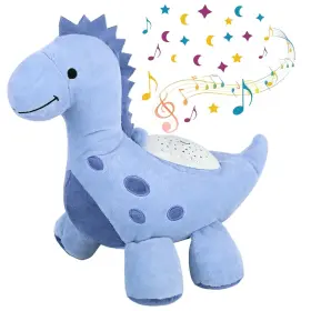 Klwj-0615 Brand Wiwens Baby Sleep Soother Pillow Pets Dream Lites Dinosaur Projector Plush Toys Blue