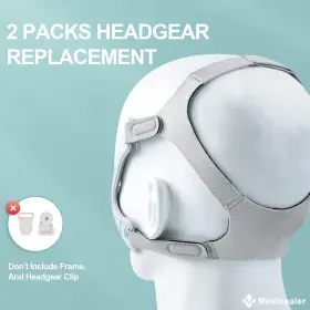 Branded 313020891801 2 Packs Cpap Headgear For Wisp Nasal Mask Replacement Respironics