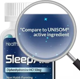 Branded 313042184103 Sleep Aid Diphenhydramine Hcl 50mg 100 Softgels Supports Deeper