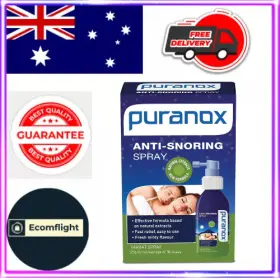 Branded 351369000431 Puranox Anti-snoring Throat Spray 25g - Mint Flavour
