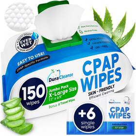 Branded 445004159102 Cpap Mask Wipes - 150 Count Jumbo Pack 6 Travel Extra Large Mo