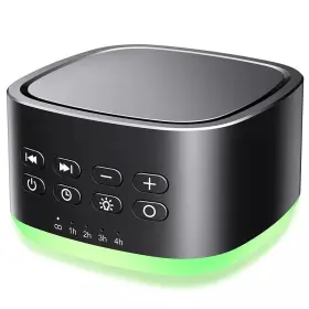 Branded 445038442454 Magicteam White Noise Machine 10 Colors Lights And 25 Soothing Sounds Sleep With