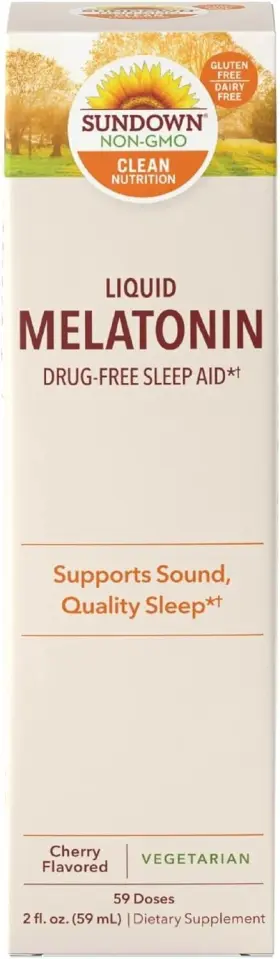 698498653198130 Branded Liquid Melatonin Drug-free Sleep Aid Cherry Flavor 2 Fl Oz 59 Ml