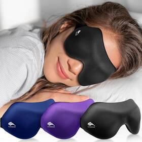 Branded 705353251375 Sleep Eye Mask For Side Sleeper Men Women 3 Pack 100% Blackout 3d Masks