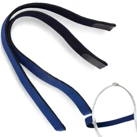 Branded 850008283444 2 Pack Replacement Nasal Pillow Headgear Straps Blue Adjustable Soft Comfortable