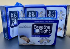 100372 Breathe Right 4x - Original Nasal Strips Small/medium 30/b Ox 120 Total
