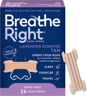 10276 Breathe Right Nasal Strips Lavender Scent Extra Strength 26 Count Pack Of 1
