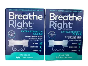 181597 Breathe Right Lot Of 2 Nasal Strips For Congestion Relief 88 Ct Exp 2027