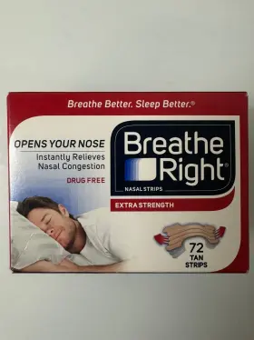 Breathe Right 490940301853 Extra Nasal Strips 72 Count Exp 01/28