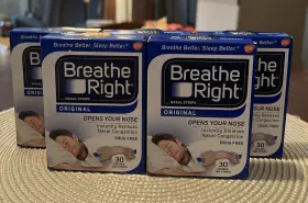 Breathe Right 757145001224 Nasal Strips Original Small Medium Tan 30 Count Pack-5 Pack
