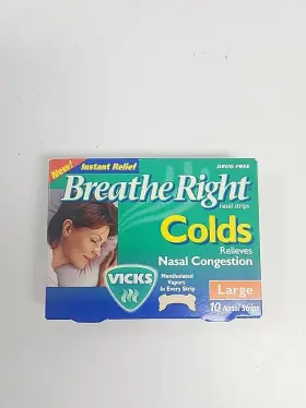 Breathe Right 757145002856 New In Box Nasal Strips Menthol 10 Large