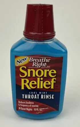 Breathe Right 757145003723 Snore Relief Cool Mint Throat Rinse 10 Oz. Sealed