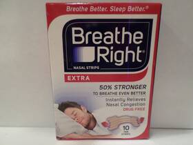 Breathe Right 757145102501 Extra 50 Nasal Strips Tan 5 10 Count Boxes Total