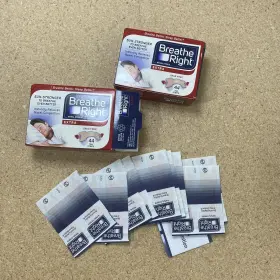 Breathe Right 757145102594 62 Extra Nasal Strips Tan Strip One Size - Open Box With 9 Packs