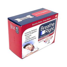 Breathe Right 757145257546 Extra Nasal Strips 72 Count 2 Pack