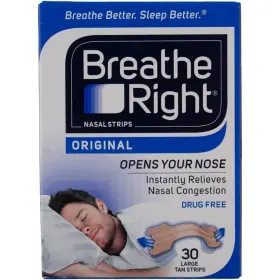 Breathe Right 757145257621 Nasal Strips Large Tan 120-count Pack 4 Packs Of 30