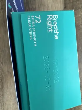Breathe Right 757145404148 Extra Strength Nasal Strips 72 Count Clear