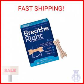 Breathe Right 767674430167 Original Nose Strips To Reduce Snoring And Relieve Congestion
