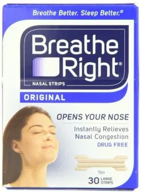 Breathe Right 802704997392 Nasal Strips Large Tan 30-count Boxes Pack Of 2