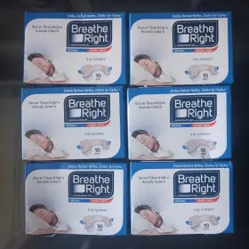 Breathe Right 810071800177 Nib And Sealed 6 Original Tan Nasal Strips S/med Total 60