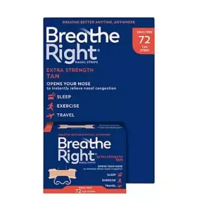 Breathe Right 810071800559 Extra Strength Tan 72 Strips