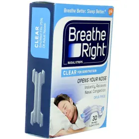 Breathe Right 993706524911 Original Nasal Strips Clear Small/ Medium 30ct 12 Pack
