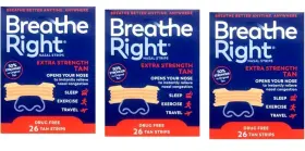 B002gu5ycg Breathe Right Breath Nasal Strips Extra Strength Tan. 3 Packs Of 26. 78 Total
