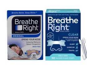Brr80004 Breathe Right Clear For Sensitive Skin Sm/med And Original Large Two Pk 2027