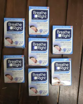 Ppax1203130 Breathe Right 7 Boxes Clear Nasal Strips For Sensitive Skin Sm/med 210