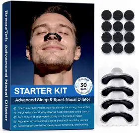 Breaztek 445036775738 Nasal Strips For Snoring Relief Extra Strength Dilator To Improve Breathi