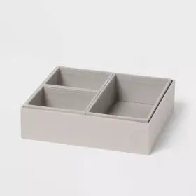 Cdstbmh1ii Brightroom Canvas Desk Drawer Organizer Gray - Polyester 8 Inch X7 X2.125