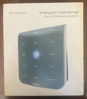 448597 Brookstone Tranquil Moments Sound Therapy System 12 Sounds New In Box