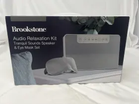 Brookstone 680079013738 Audio Relaxation Kit Tranquil Sounds Speaker And Eye Mask With Usb Timer