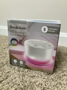 8007901388 Brookstone Led Multi Color Soothing Sound Machine