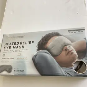 Wl1364-gya Brookstone Hot And Cold Therapy Heated Eye Mask For Stress Relief Eucalyptus Scent