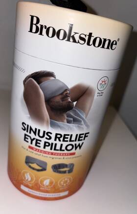 Brookstone Wl2124-gya Hot And Cold Therapy Sinus Eye Pillow For Headache Relief - Sandalwood