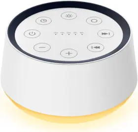 Brownnoise 313053595516 Brown Noise Sound Machine With 30 Soothing Sounds 12 Colors Night Light White No