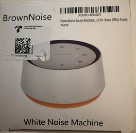 Brownnoise T8t9t10 White Noise Machine White/orange Sound Therapy Mpn
