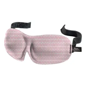 Bamz-551392 Bucky Uniquely Designed 40 Blinks Comfort Sleep Eye Mask Polyester - Pink Chevron