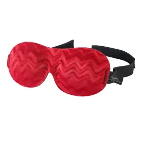 S910-tjrd Bucky Ultralight Feather Weight Sleep Mask Polyester - Red Chevron