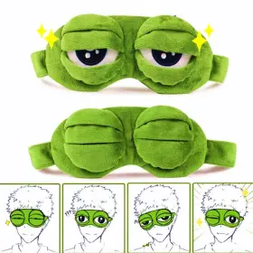 Bumsufon 699900453780 Sleep Masks For Women Eye Sleeping Night Sad Frog Cute Block Out Light S
