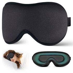 Burfocus Cgy-03 Sleep Mask For Side Sleeper Men Women Zero Eye 1 Count Pack Of Black