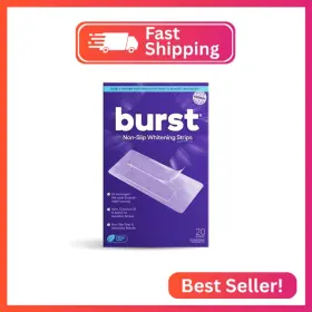 B0bf36qwgk Burst Sensitive Teeth Whitening Strips Mint 20 Strips/10 Treatments Each W