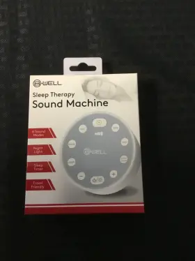 Bw-hw-sn-100-wt Bwell Nib B Well Sleep Therapy Sound Machine 6 Modes Night Light Timer Travel